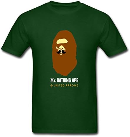Dae Pak Forest green 2016 Humor Mr Bathing Ape Males T-Shirt Large