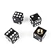 4PCS Dice Valve Caps Black Tire Air Valve Stem Caps Car Trunk Bike Bicycle Wheel Rims Accessoriesthumb 3