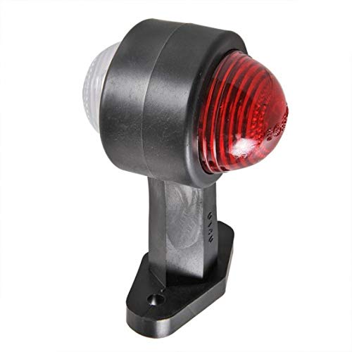 front position (side) lamp red/white 120 mm straight