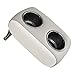 Wise 3059-1882 Pontoon Double Drink Holder with Stainless Steel Cup Holders, Marble / Brite White
