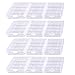 KEEPOW 12 Pcs AA/AAA Battery Storage Case Holder Box, Clear Color