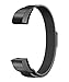 TENKER Fitbit Alta Band Adjustable Replacement Accessories Bands Metal Wristband Band Strap - Stainless Steel Milanese Loop Metal Replacement Accessories Bracelet Strap for Fitbit Alta HR