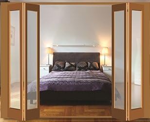 STOCK CLEARANCE Sliding Folding Door Hardware for 4 Doors (2+2) - Weighing up to 25kg - Track length 2400mm. Ideal for the DIY market. by Contractor
