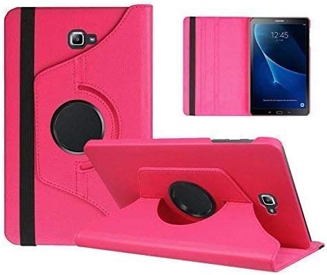 Compatible With Galaxy Tab A (2016) 10.1 360 Degree Rotate Pu Leather In Pink Case Cover