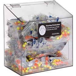 Horizon 5130 Acrylic Plastic Foam Ear Plug Dispenser, 10-5/8" Width x 10-5/8" Height x 10-5/8" Depth