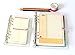 Aimeio Clear Planner Binder,Personal Size 6 Round Ring Holes Soft PVC Notebook Cover Protector Snap Button Closure Loose Leaf Folder,7.67x5.12inch,Box Package