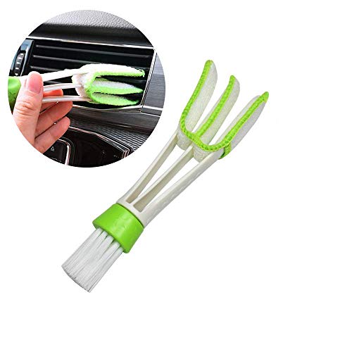ZEP + Car Vent AC Cleaner Brush (White and Green)