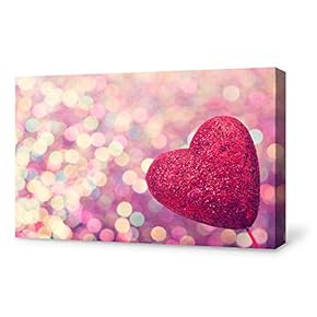 Canvas Wall Art for Living Room,Bedroom Home Artwork Paintings Happy Valentine