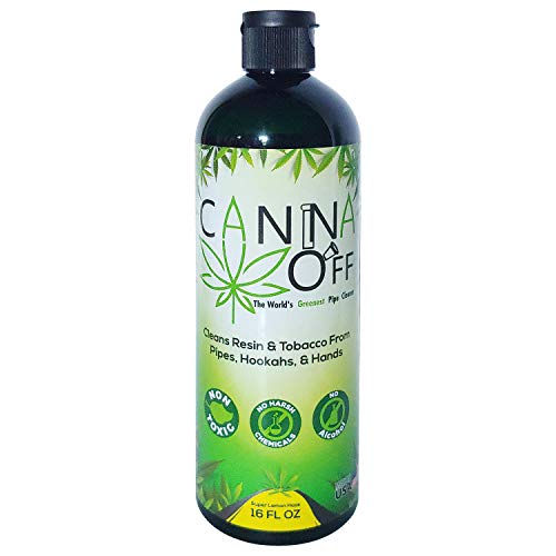 Canna Off Glass Pipe Cleaner Kit with Pipe Cleaner Brush Natural