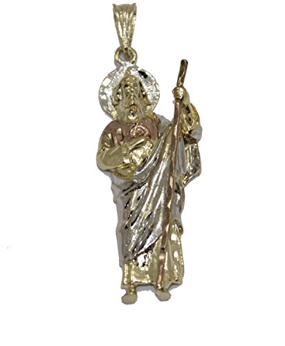 San Judas Tadeo St Jude Thaddeus 14k Gold Plated Three | Desertcart UAE
