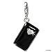 SilberDream Charm smartphone black enameled white zirconia 925 Sterling Silver Pendant FC821S