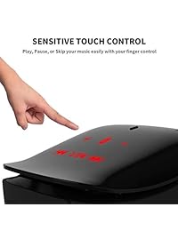 Mighty Rock Touch   Altavoz inalámbrico Bluetooth con micrófono integrado, manos libres, línea AUX, calidad de sonido superior y subwoofer de doble potencia, graves enriquecidos mejorados