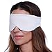Happyluxe Escape Sleep Mask - Buttery Soft Airplane Eye Mask for Sleeping or Napping in Bed. Machine Washable. - Silver Gray, Made in USA