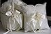 Alex Emotions Ivory Flower Girl Basket and Ring Bearer Pillow Set - Ivory Wedding Basket Pillow Set, Lace Ring Pillow, Lace Ring Holder, Lace Ring Pillow
