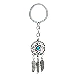 1 Pack Silver Feather Tassels Dream Catcher