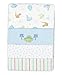 SpaSilk Baby Boy 4 Pack 100% Cotton Flannel Receiving Blanket, Blue, One Size