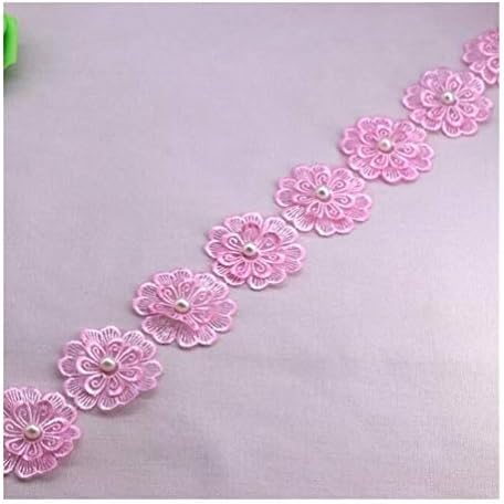 Lchb 5cm花diyウェディングレースの装飾レース編み刺繍ミシン用品クラフト Color Pink 新作からsaleアイテム等お得な商品満載 91cm