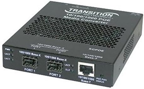 Transition Stand-alone Power Over Ethernet Pse - Fiber Media Converter - 10base-t, 1000base-sx, 100base-tx, 1000base-t - Rj-45 / Sc Multi-mode - Up to 1800 Ft - 850 Nm