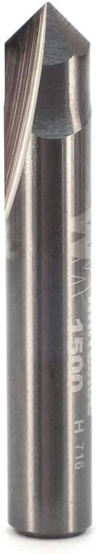 Whiteside Router Bits 1500 V-Groove Bit with 90-Degree 1/4-Inch Cutting Diameter and 1/8-Inch Point Length