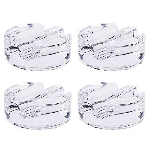 Aozita 4-Pack Glass Fermentation Weights - Fermenting Weights with Grooved Handle - Fits Any Wide Mouth Mason Jar