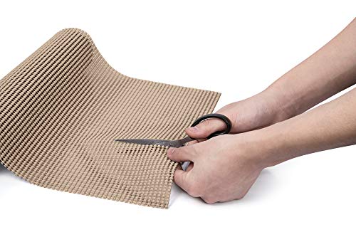 Primica Shelf Liner Drawer Liner (20 Foot Roll) | Extra Strength Non Slip Grip Mat Will Last for Years | Protect Your Cabinets, Furniture & Kitchenware | 12" x 20’ of Cut to Size Beige Lining - Thumbnail 4