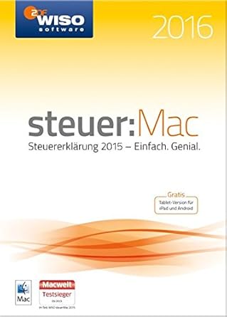 WISO steuer:Mac 2016 (für Steuerjahr 2015)