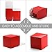 GSSUSA Small Gift Boxes 50-Pack 4x4x4 Red Gift Boxes with Lids for Gifts, Crafting, Cupcake Boxes, Individual Cupcake Containers, Wedding Party Favor