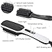 2019 Ionic Beard Straightener Comb, Electrical Heated Irons Hair Straightening Brush for man and women with Faster Heating, PTC Ceramic Technology, Auto Temperature Lock, Anti Scald (black+white)