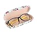 EZESO ESSENTIAL SKINCARE Glasses Case Hard Shell Eyeglass Case for Women Fabrics Floral Retro Spectacle Case Box Portable