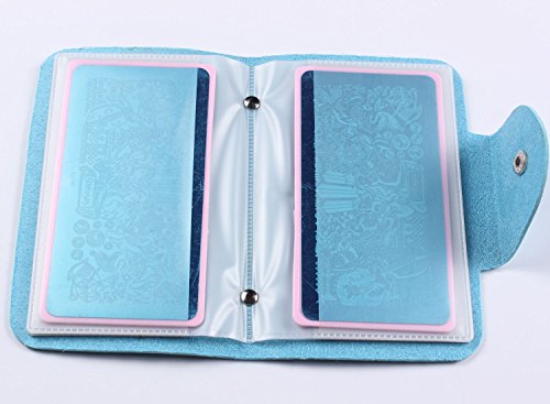 Finger Angel Light Blue Nail Art Stamp Plate Collection Image Plate Organizer 6X12cm Size Stamping Plate