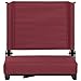 Flash Furniture Grandstand Portable Stadium Seat for Bleachers or Benches, Folding Padded Stadium Chair with Carrying Handle, 500 lb. Weight Capacity, Maroon