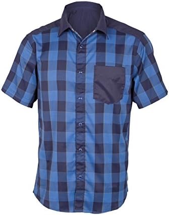 Club Ride Men's New West Short Sleeve Cycling Jersey XL Raven Plaid
