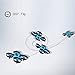 Mini UFO Quadcopter Drone ,Kingtoys LED Lights Drones Headless Mode RTF Mode 2 One Key Return Remote Control Nano Quadcopter