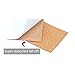 Resinta 50 Pack Self-Adhesive Cork Squares 4 x 4 Inch Cork Backing Sheets Mini Wall Cork Tiles with a Storage Bag for Coasters and DIY Crafts