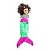 18" Doll Mermaid Tail Blanket Accessory by Blankie Tails - Green & Pink