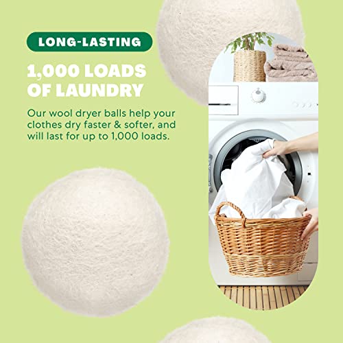 Cleancult Wool Dryer Balls (3 Count) Made from 100 New Zealand Wool