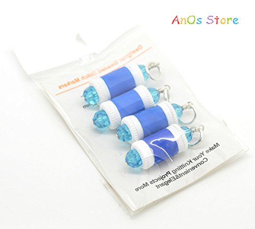 image for AnOs-Handicrafts&DIY New 4pcs Stitch Marker and Row Counter TWO in ONE