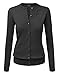 MBJ WSK781 Womens Keep It Classic Round Cardigan XXXL CHARCOAL