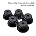 Ardermu 5 Pack Alloy Metal Stand Base Display Holder Screw for 510 Thread Tank - DIY Station Building Deck (Black)