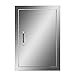 Happybuy BBQ Access Single Door Wall Construction Cutout 14W x 20H Inches Outdoor Kitchen Access Doors 304 Grade Brushed Stainless Steel Heavy Duty