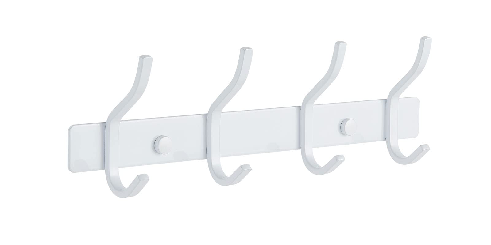 QNIIAED Coat Hooks Wall Mounted,Back of Door Hooks Screw in Metal Heavy Duty Stainless Steel Hanger for Towel,Coat,Robe,Key,Hat,Clothes,Bathroom,Bedrooms(White)