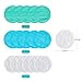 Reusable Makeup Remover Pads - 18 Packs Organic Reusable Cotton Rounds with Washable Laundry Bag for Toner Eco-Friendly Bamboo & Cotton Reusable Cotton Pads for Face All Skin Types (Blue-White-Green)