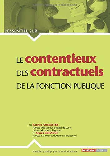 Le  contentieux des contractuels de la fonction publique