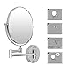 Cosprof Bathroom Mirror 10X/1X Magnification Double-sided 8 Inch Wall Mounted Vanity Magnifying Mirror Swivel, Extendable and Chrome Finished