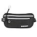 ENKNIGHT Big RFID Money Belt for Travel Running Waist Pack Fanny Pack Black