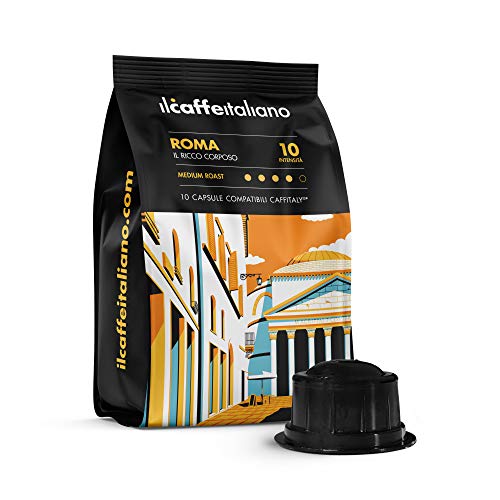 FRHOME-Caffitaly-100-Cpsulas-compatibles-Il-Caff-Italiano-Mezcla-Roma-Intensidad-10