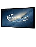 ShowMaven 100in /120in Fixed Frame Projector Screen, Diagonal 16:9, Active 3D 4K Ultra HD Projector Screen for Home Theater or Office (120inch)