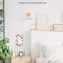 Pznen Cherry Single Rocker Outlet Wall Plate
