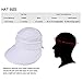 VBIGER Butterfly Knot Sun Wide Brim Visor Floppy Fold Beach Hat (White)