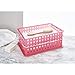 iDesign Spa Plastic Storage Organizer Basket with Handle for Bathroom, Health, Cosmetics, Hair Supplies and Beauty Products, 14